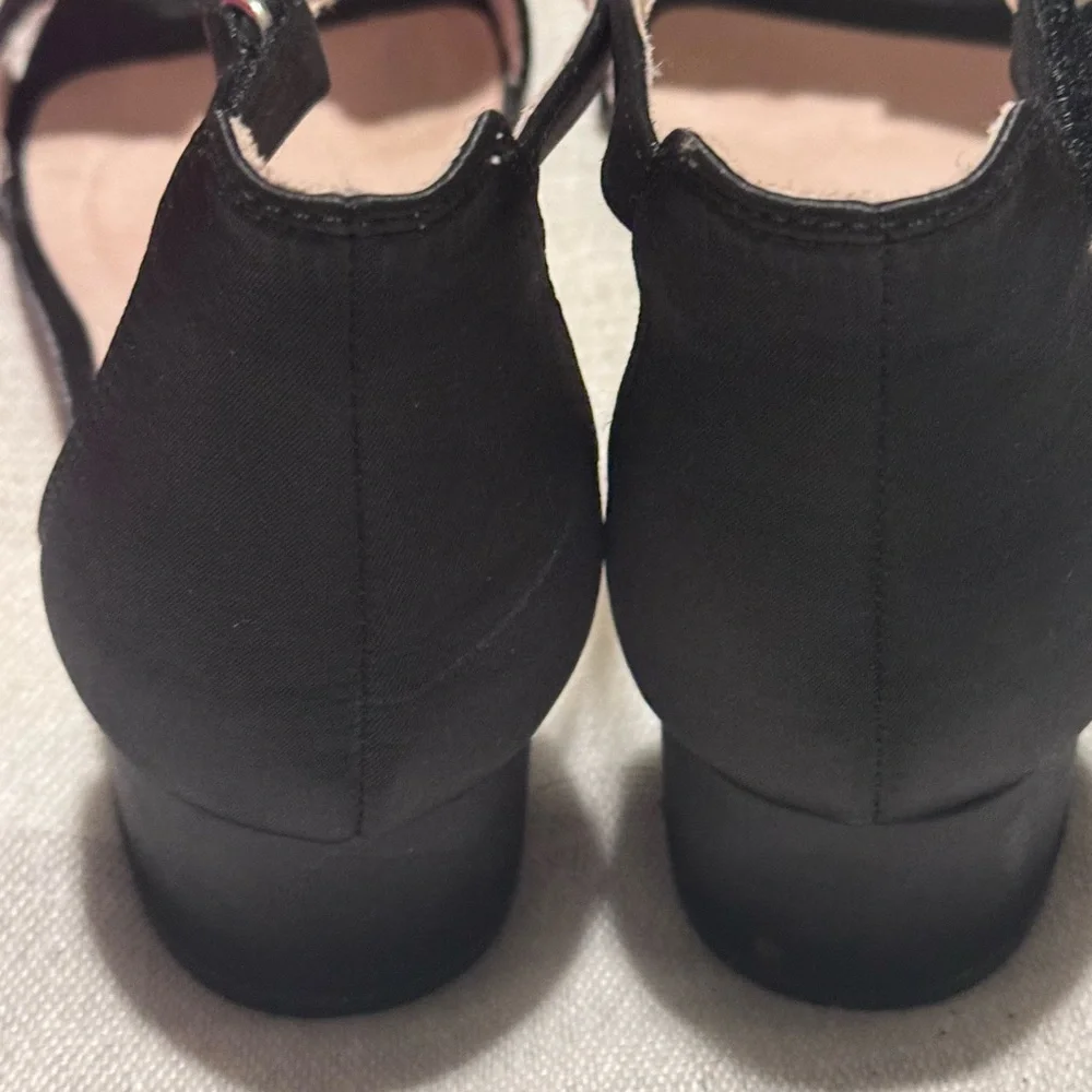 Kelly and Katie Chic Black Kids Dress Shoes with Bow size 3